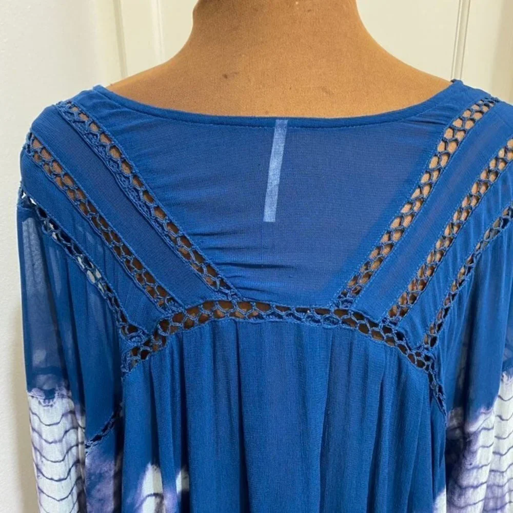FREE PEOPLE TIE DIE TOP SMALL (OVERSIZED)